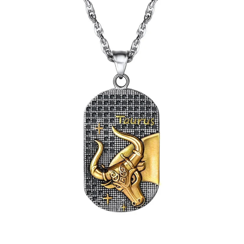 Collar con Colgante de Estilo Signo del Zodiaco Astrológico