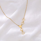 Collar Corazón Largo oro