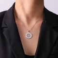 Collar Semilla de la Vida Colgante Mujer Flor de la Vida plata