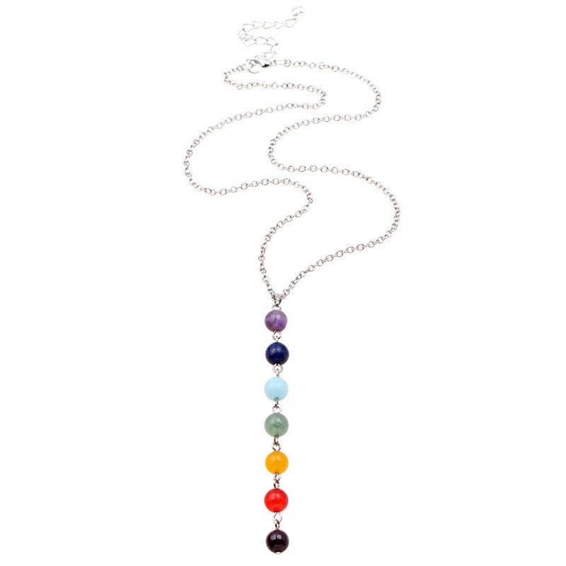 Collar y Colgante 7 Chakras Mujer