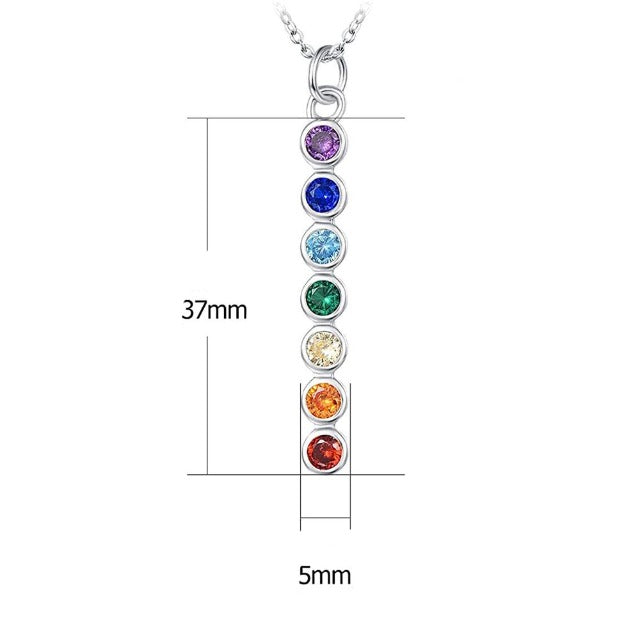 Collar Colgante 7 Chakras Piedras Naturales Cadena Hombre Mujer