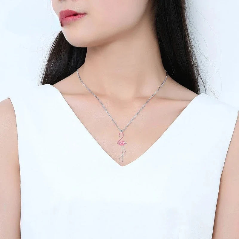 Collar Flamenco Rosa