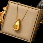 Collar Colgante Gota de Agua oro estilo 1
