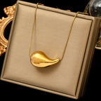 Collar Colgante Gota de Agua oro estilo 2
