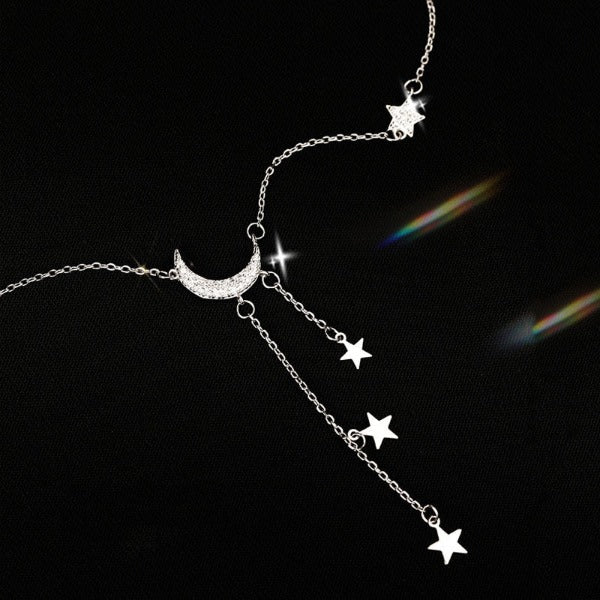 Collar Colgante Luna Estrella Astros Mujer