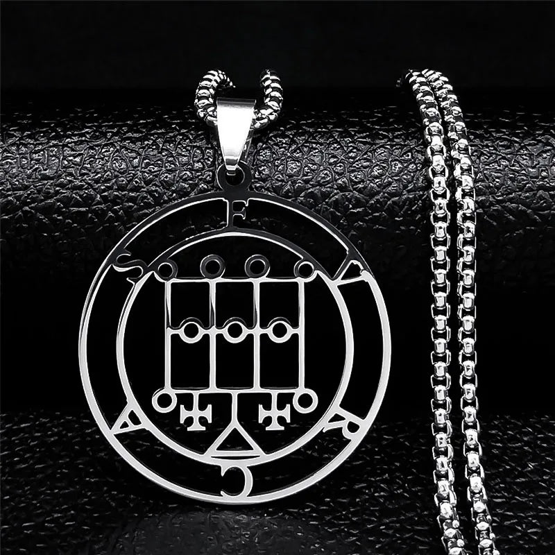 Collar Colgante Sigilo de Demonio furcas