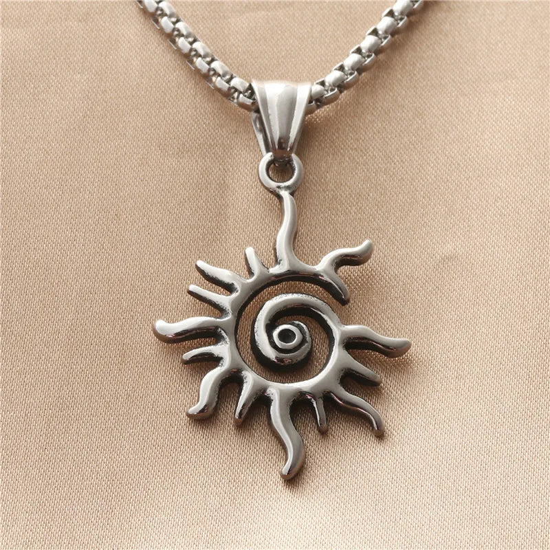 Collar Colgante Sol Asimétrico