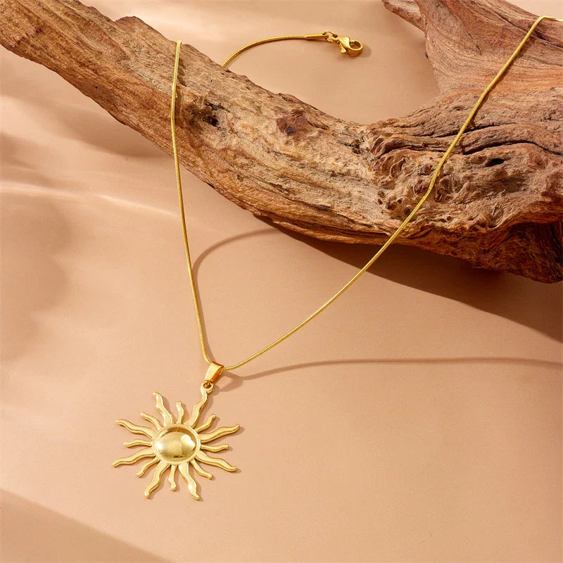Collar Colgante Sol para Mujer