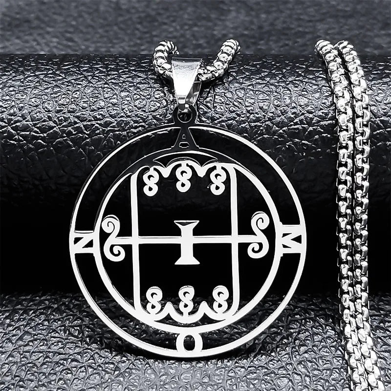 Collar Satánico Colgante Espíritu Demoníaco amon