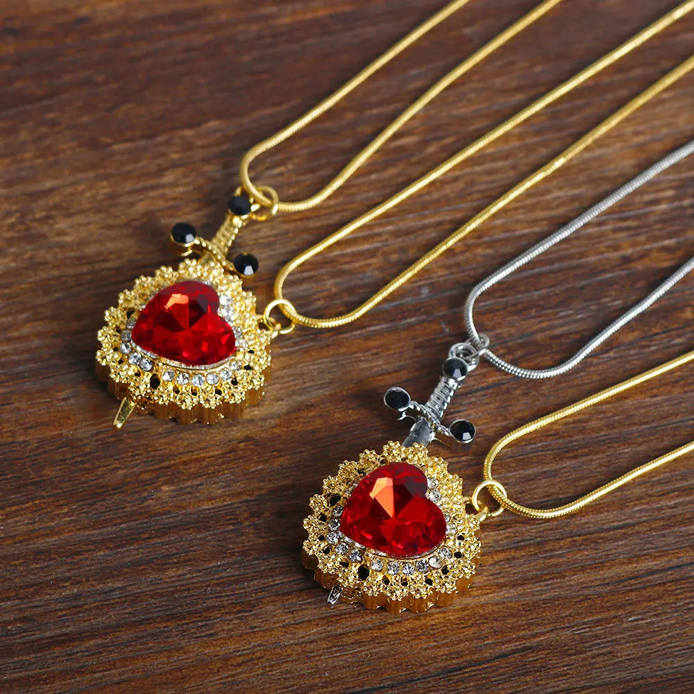 Collares para Parejas Colgante Corazón y Espada Collares para Parejas Colgante Corazón y Espada 3